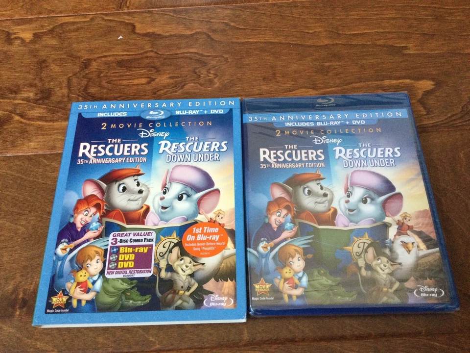 The Rescuers 2 Movie Collection Blu Ray 35th Anniversary Edition New Slipcover - Image 4 of 4