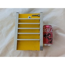 Matco Tools Miniature Tool Box Coin Bank Yellow Metal Garage Decor No Key