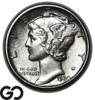 1934 Mercury Dime AU++