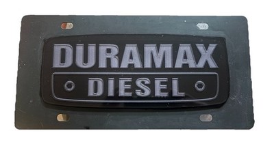Duramax Diesel Blacked Out Carbon SteelLicense Plate