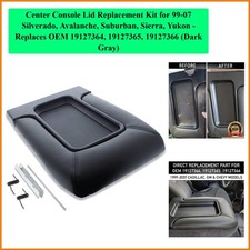 Center Console Lid Replacement Kit For 99-07 Silverado Avalanche Suburban ...