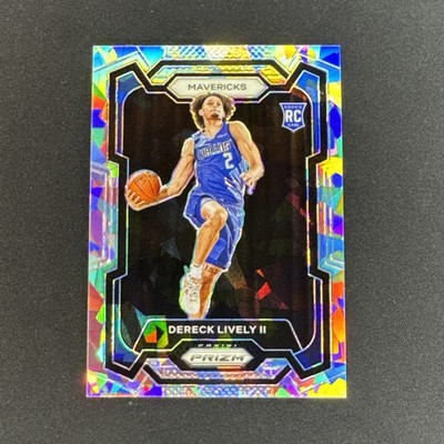 2023-24 Panini Prizm Dereck Lively II #163 Rookie CRACKED ICE PRIZM RC Dallas SP