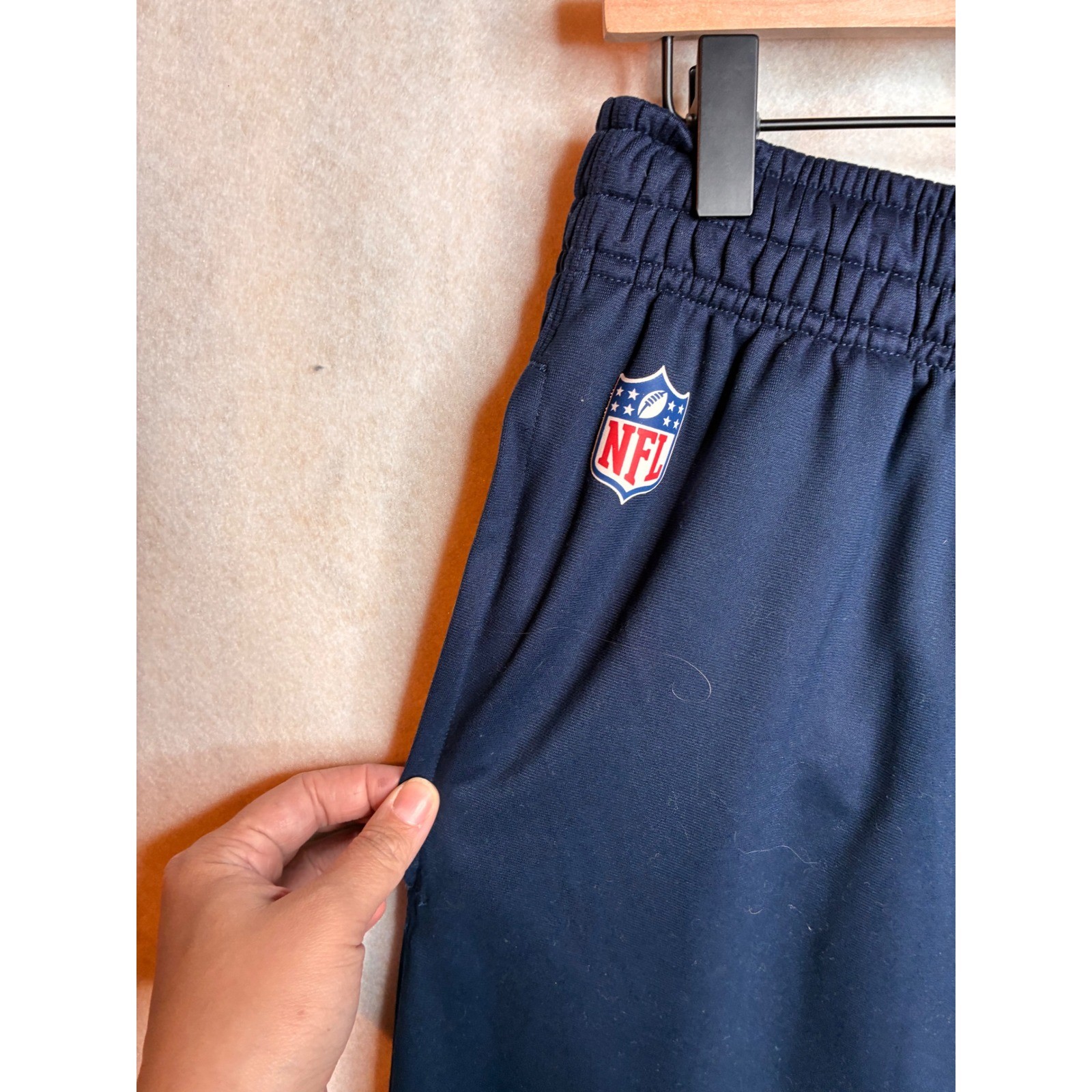 Nike Seattle Seahawks NFL Onfield Dri-FIT Navy Blue Pants Mens Medium Joggers thumbnail 4