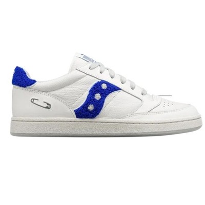 Saucony Maybe Tomorrow x Jazz Court Varsity Sneakers Mens 9.5 White Leather New
