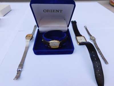 Lot of 4 Vintage Watches (Tissot, Citizen, Seiko, Orient) Tissot is Working