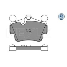 Satz Bremsbeläge Bremsklötze für Porsche 911 997 | 24115070