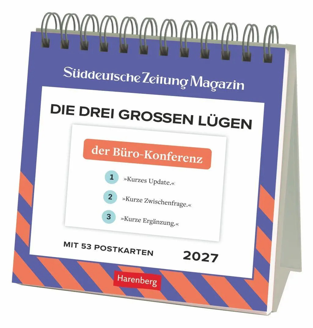 Die drei großen Lügen Premium-Postkartenkalender 2027 - 53 Postkarten mit amüsanten Alltagslügen - Image 3