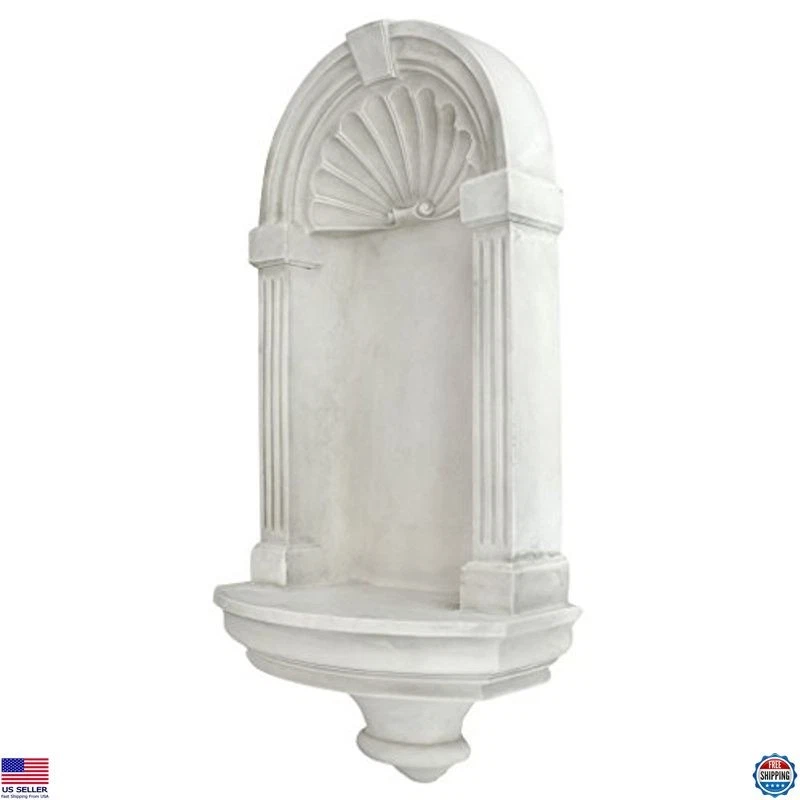 Design Toscano European Medium Wall Niche Shelf - 21" Tall, Antique Stone Finish - Image 4 of 4