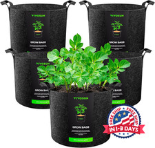 Bolsas de cultivo resistentes de 300g, engrosadas de tela no tejida para plantas