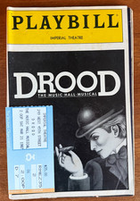 Drood Playbill 1987 Imperial Theatre Ticket Stub Donna Murphy George Rose NYC