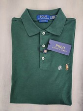 Polo Ralph Lauren Classic Fit Soft Touch Green Polo Shirt Men's Size Small New