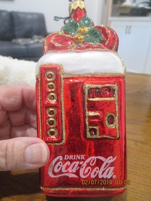 Vintage Polonaise Coca Cola Vending Machine 1996 Kurt Adler GP634
