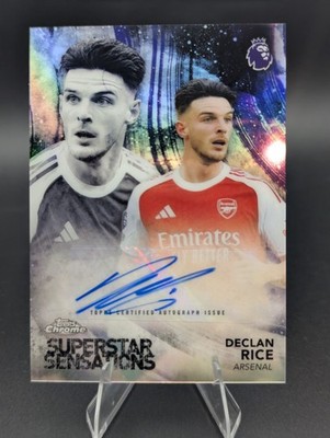2026 Topps Chrome EPL Declan Rice Superstar Sensations Auto Arsenal FC