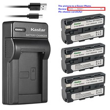 Kastar Battery Slim USB Charger for Sony NP-F550 NP-F570 Sony BC-VM50 BC-V615