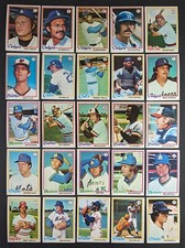 1978 Topps Baseball Set Break 25 Cards