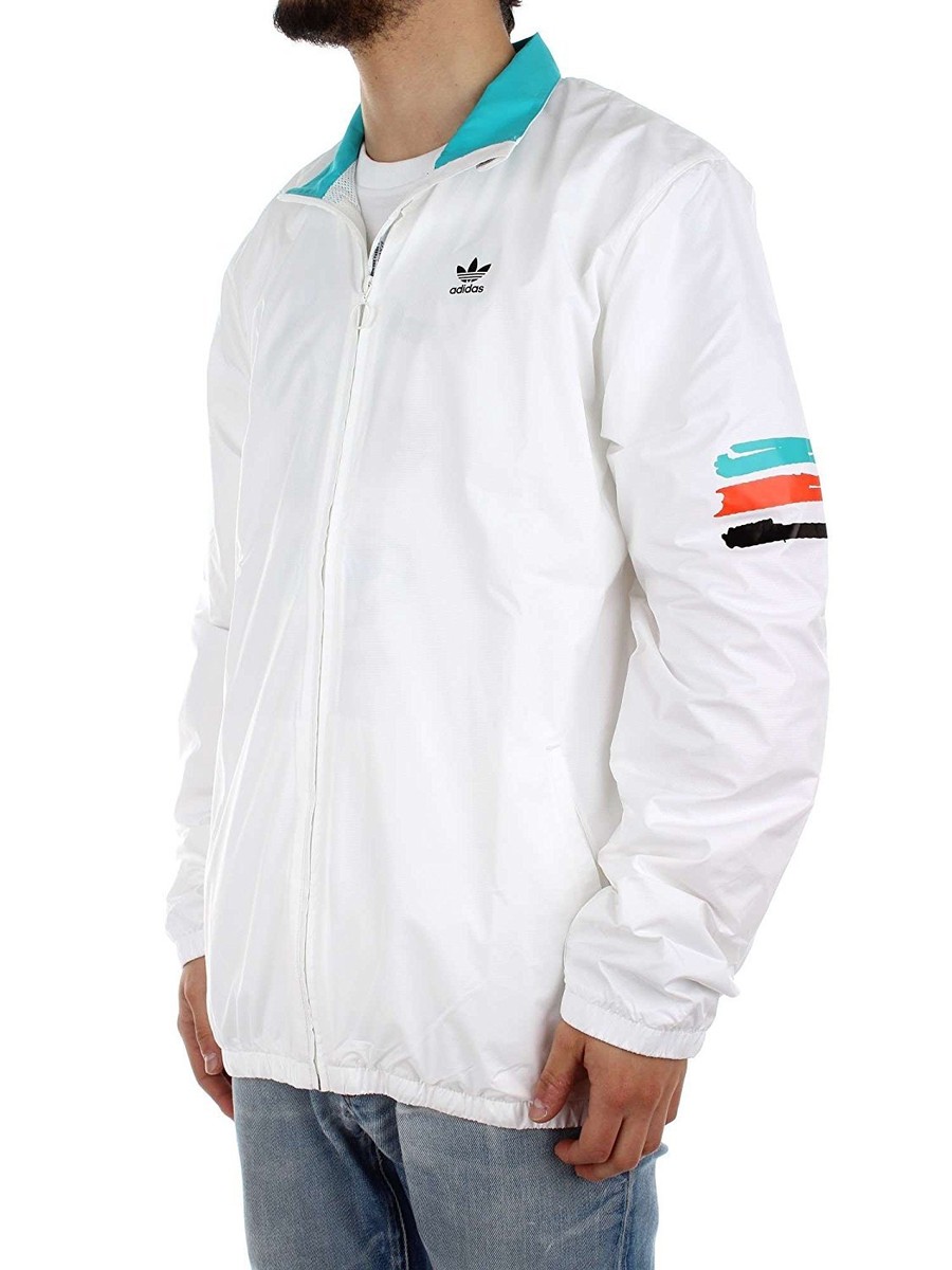 Adidas Originals Courtside Spec Jacket White/ ENERGY BLUE BK6759