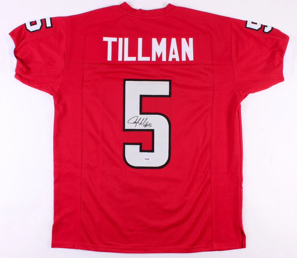 Charles Peanut Tillman Signed Louisiana Ragin Cajuns Jersey PSA COA Bears C B