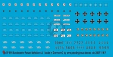 Peddinghaus 1/87 (HO) Bundeswehr Panzerbataillon 64 Leopard 2A6 Markings 895