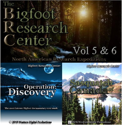DVD Set Bigfoot Sasquatch Field Research Expedition Documentary BRC 5-6 
