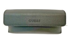 Guess Black Case for Eyeglasses Sunglasses Faux Leather Authentic Magnetic