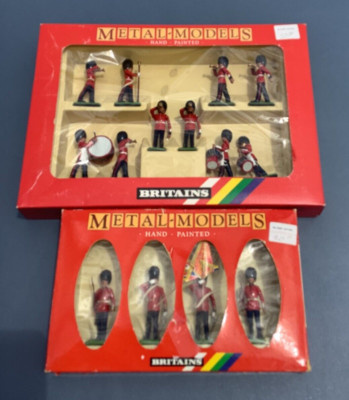Britains Metal-Models Scots Guards Drums Bugles 7206 & Queens Colour Party 7249
