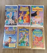 Lot 6 New Sealed Disney classics VHS Movies