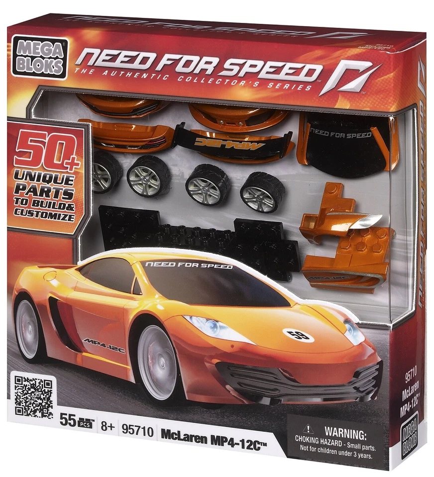MEGA BLOKS - NEED FOR SPEED Build & Customize - McLaren MP4-12C (68 Teile)