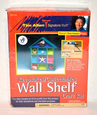 Tim Allen Signature Stuff - Keepsakes/Collectables - Wall Shelf Craft Kit   New