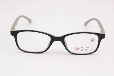 Modern Optical Modz Kids Black Gray Rectangle Eyeglasses Frames 45-17-125