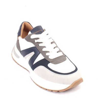 Alexander Smith 93b Multicolor Leather Lace-Up Sneakers Shoes 44 / US 11