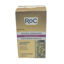 RoC Retinol Correxion Line Smoothing Night Serum Capsules 30 Capsules Skincare