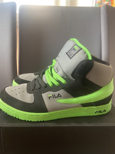Scarpe Sneakers Uomo FILA FOGGIA HI - Taglia EU:44.5-USA:11 Nero Grigio  Verde | eBay