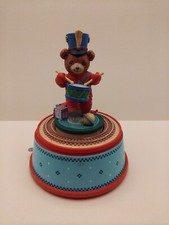 Enesco Musikbär & beweglicher Zug.  "Wir wünschen Ihnen frohe Weihnachten". Siehe Video.