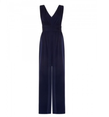 ISSA Orelia Deep V Maxi Jumpsuit - Damen Overall Größe UK 12 REF A46