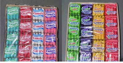 2 Pack - Canel's FRUITY and ORIGINAL Chewing Gum Chiclets 40 Pack Total