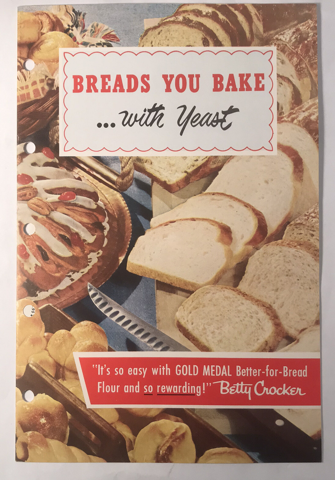 Vintage Recipes Breads You Bake With Yeast Booklet Betty Crocker