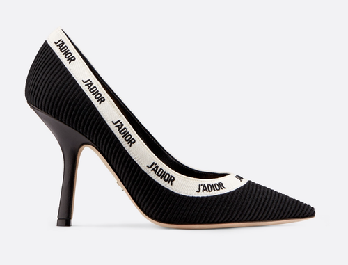 dior heels black