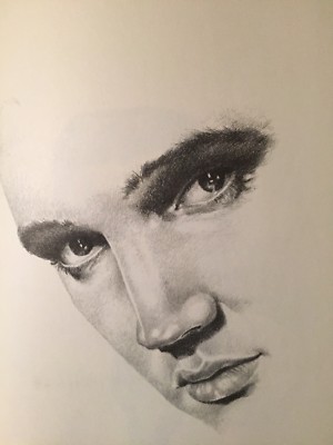 ELVIS NEWLY DISCOVERED DRAWINGS OF ELVIS PRESLEY BY BETTY HARPER
