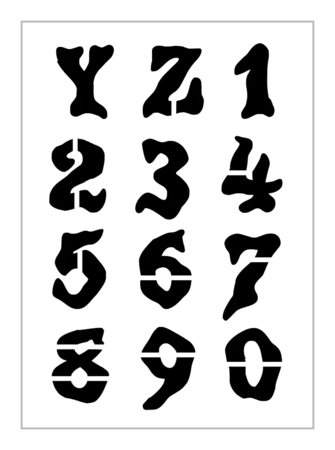 Plantilla de alfabeto CAROL ANNE 2 pulgadas letras de Halloween hojas mayúsculas S1203 Foto 3 de 3