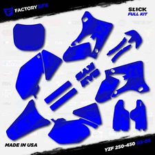 Code Blue Slick Racing Graphic Kit fits Yamaha YZ250F YZ450F 03-05 YZF 250 450