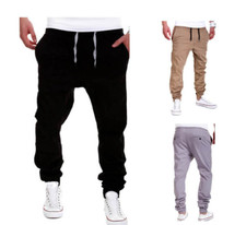 Mens Casual Jogger Sportwear Baggy Harem Pants Slacks Trousers Sport Sweatpants