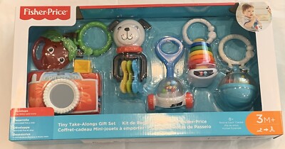 Fisher Price Tiny Take-Along Gift Set Baby Developmental
