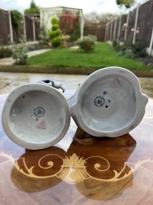 ROYAL DUX Bohemia Figurine in Cobalt Blue and Gilt Porcelain