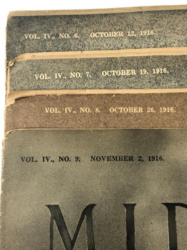 Lot of 4 Mid-Week Pictorial The New York Times 1916 Oct. Nov. Antique - Picture 19 of 23