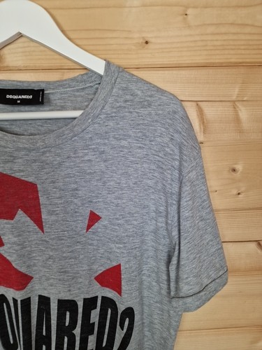 Dsquared2 T-Shirt Mens Size Medium Grey RRP £155 Oversized - Picture 4 of 13