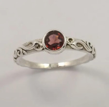 Red Garnet Ring Solid 925 Sterling Silver Ring Statement Handmade Ring All Size