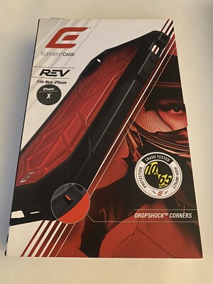 Element Case REV Drop-tested Case for iPhone X - RED