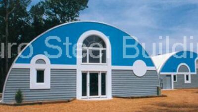 DuroSPAN Steel 52x70x18 Metal Quonset Hut DIY Home Building Kit Open Ends DiRECT