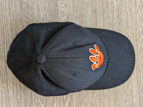 Clemson Tigers Hat Cap Richardson Pro Model Stretch Fit Black M/L Wool Blend Paw - Picture 8 of 13