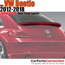 Painted ABS Rear Trunk Spoiler For 12-18 Volkswagen VW Beetle LA7W REFLEX SILVER